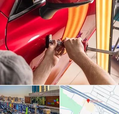 صافکاری با دستگاه مکش در لاله پارک تبریز