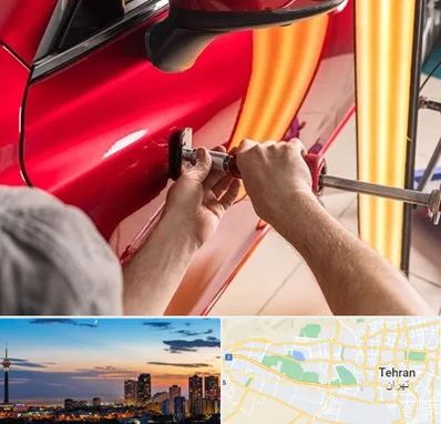 صافکاری با دستگاه مکش در غرب تهران 