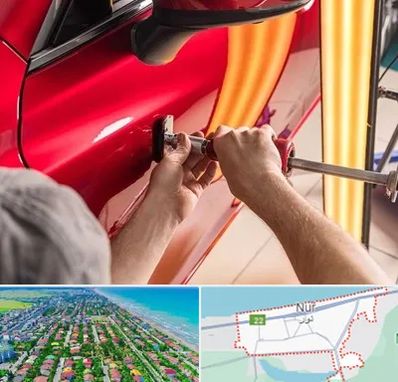 صافکاری با دستگاه مکش در نور