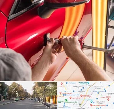 صافکاری با دستگاه مکش در شریعتی 