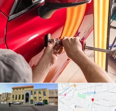 صافکاری با دستگاه مکش در زنبیل آباد قم