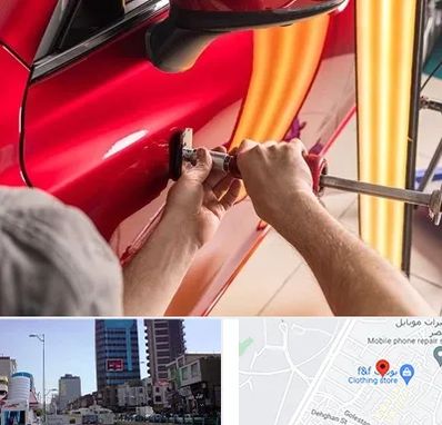 صافکاری با دستگاه مکش در چهارراه طالقانی کرج 