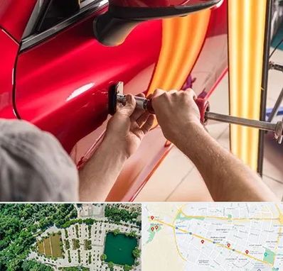 صافکاری با دستگاه مکش در وکیل آباد مشهد 