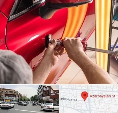 صافکاری با دستگاه مکش در خیابان آذربایجان