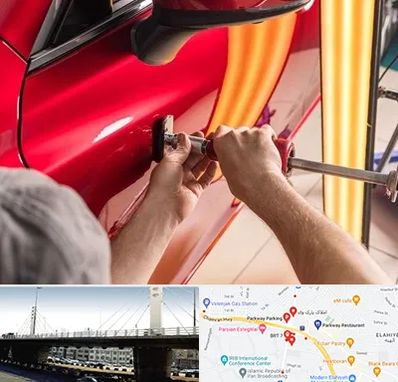 صافکاری با دستگاه مکش در پارک وی 