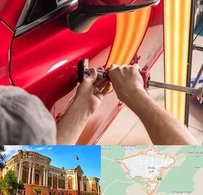 صافکاری با دستگاه مکش در خوی