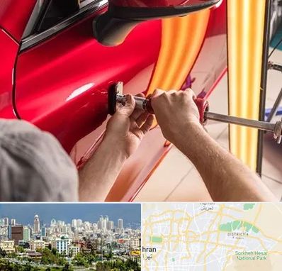 صافکاری با دستگاه مکش در شرق تهران 