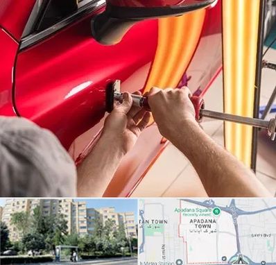 صافکاری با دستگاه مکش در آپادانا