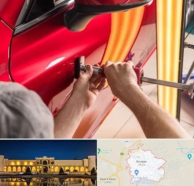 صافکاری با دستگاه مکش در برازجان