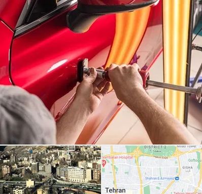 صافکاری با دستگاه مکش در مرزداران 