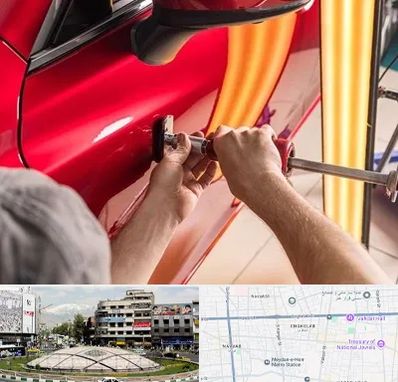 صافکاری با دستگاه مکش در مرکز تهران