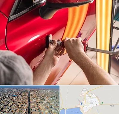 صافکاری با دستگاه مکش در بندر ماهشهر