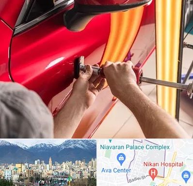 صافکاری با دستگاه مکش در آجودانیه 