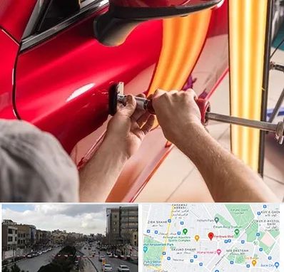 صافکاری با دستگاه مکش در بلوار فردوسی مشهد 