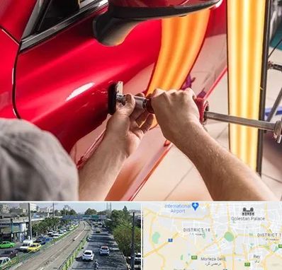 صافکاری با دستگاه مکش در جنوب تهران 