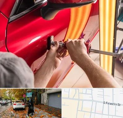 صافکاری با دستگاه مکش در خیابان فلسطین