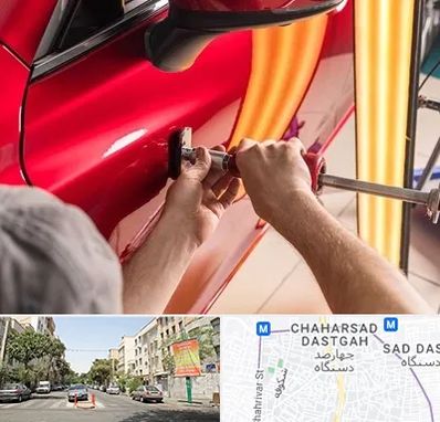 صافکاری با دستگاه مکش در چهارصد دستگاه 