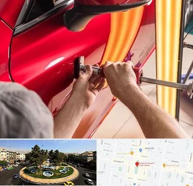 صافکاری با دستگاه مکش در هفت حوض 