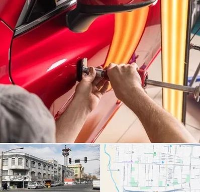 صافکاری با دستگاه مکش در 17شهریور