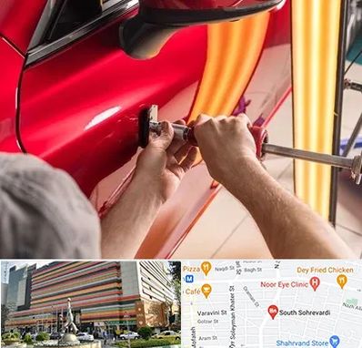 صافکاری با دستگاه مکش در سهروردی 