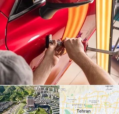 صافکاری با دستگاه مکش در شمال تهران 