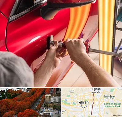 صافکاری با دستگاه مکش در ولیعصر 