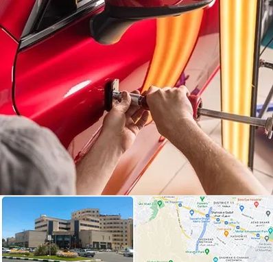 صافکاری با دستگاه مکش در صیاد شیرازی مشهد 