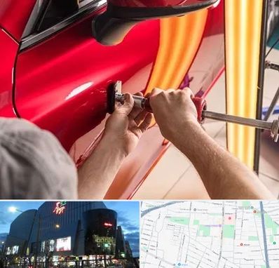 صافکاری با دستگاه مکش در بلوار اباذر