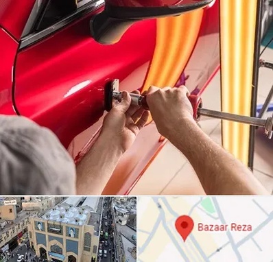 صافکاری با دستگاه مکش در بازار رضا مشهد