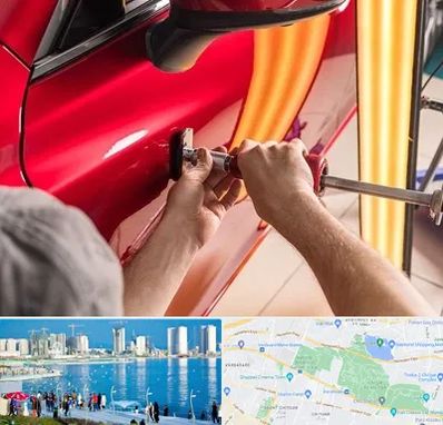 صافکاری با دستگاه مکش در چیتگر 