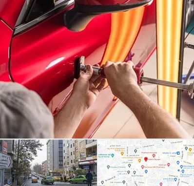 صافکاری با دستگاه مکش در فاطمی 