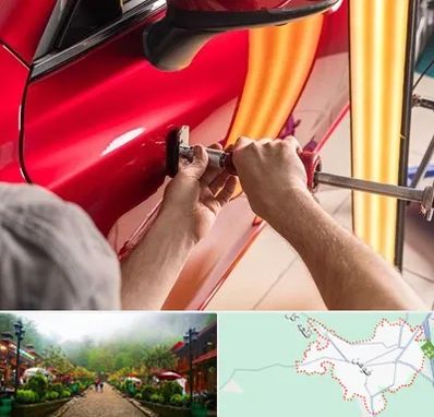 صافکاری با دستگاه مکش در فومن