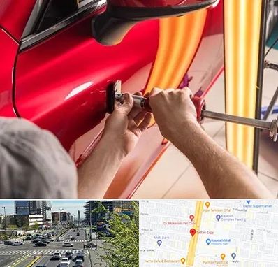 صافکاری با دستگاه مکش در ستاری 