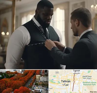 لباس سایز بزرگ مردانه در ولیعصر 