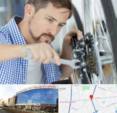 تعمیر صندلی چرخدار در نصف راه تبریز