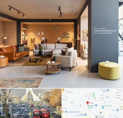 تولیدی مبلمان در خیابان آزادی 