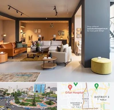 تولیدی مبلمان در ونک 