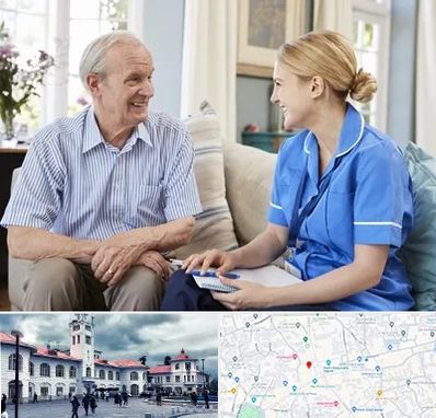 پرستار سالمند در میدان شهرداری رشت 