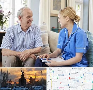 پرستار سالمند در میدان حر 