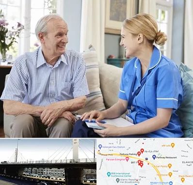 پرستار سالمند در پارک وی 