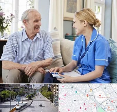 پرستار سالمند در خیابان زند شیراز 