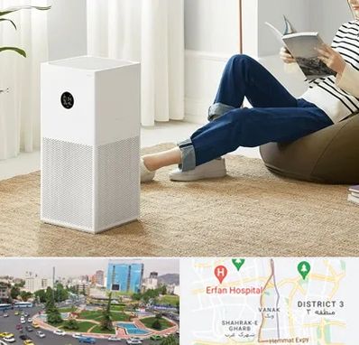 دستگاه تصفیه هوا در ونک 