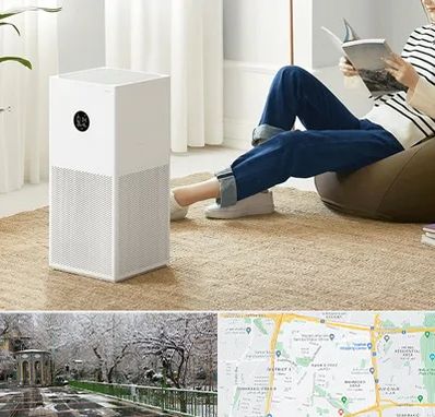 دستگاه تصفیه هوا در باغ فیض