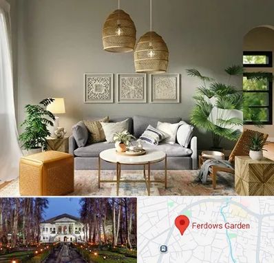فروش لوازم دکوری و تزئینی در باغ فردوس