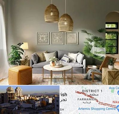 فروش لوازم دکوری و تزئینی در فرمانیه 