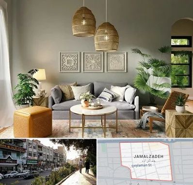 فروش لوازم دکوری و تزئینی در خیابان جمالزاده