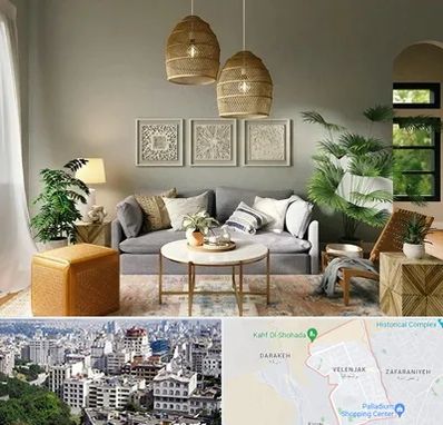 فروش لوازم دکوری و تزئینی در ولنجک 