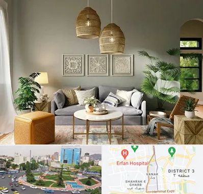 فروش لوازم دکوری و تزئینی در ونک 