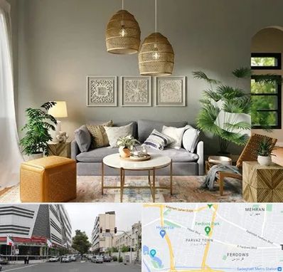 فروش لوازم دکوری و تزئینی در بلوار فردوس 