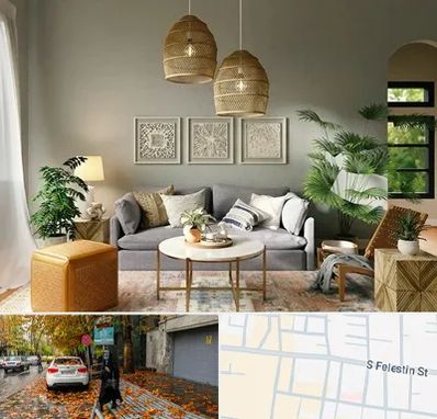 فروش لوازم دکوری و تزئینی در خیابان فلسطین